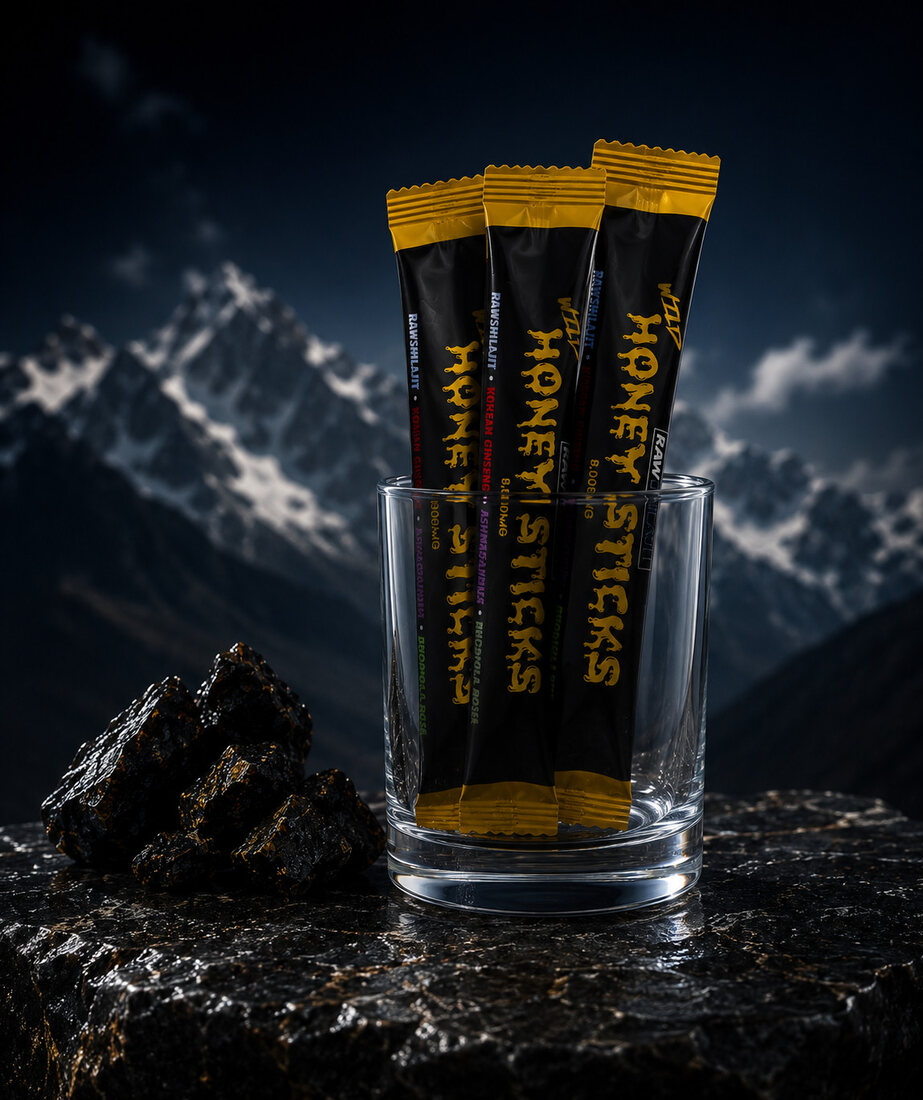Single-serve Shilajit honey stick